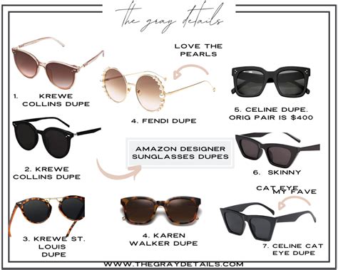 chanel sunglasses dupe amazon|designer dupes amazon.